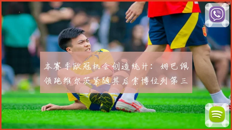 本赛季欧冠机会创造统计：姆巴佩领跑维尔茨紧随其后索博位列第三